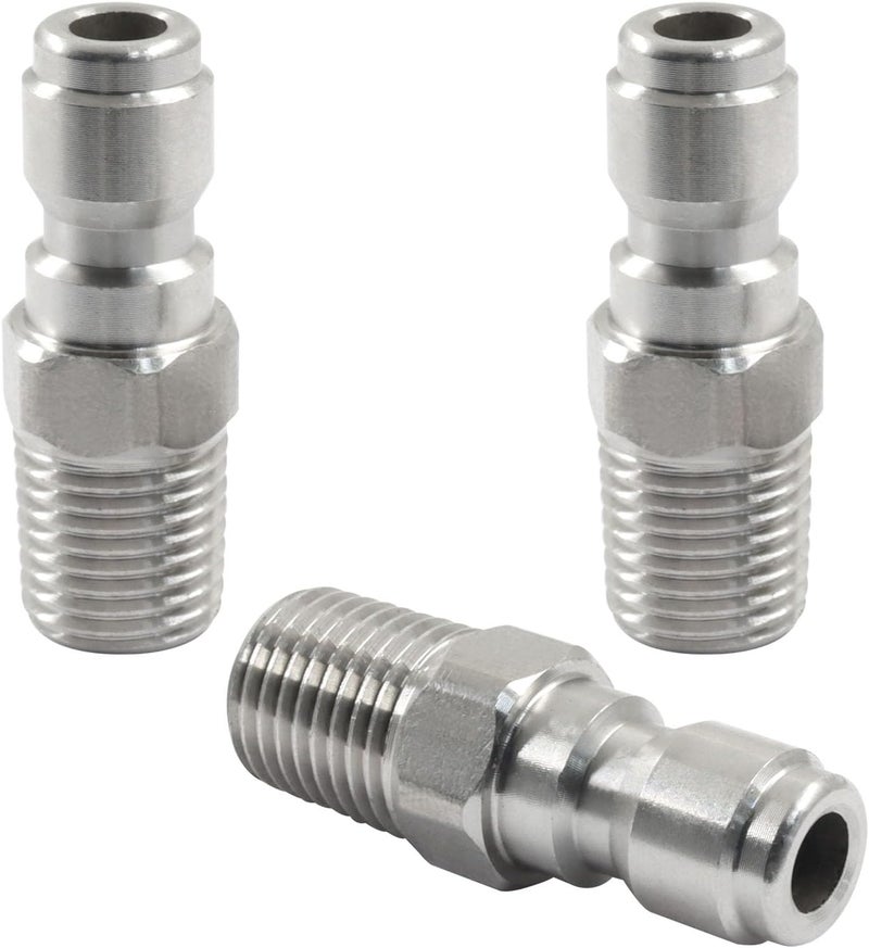SOVNSG 3 Pcs Pressure Washer Coupler, Quick Connect Plug Male NPT Fitting, Durable Plug for Outdoor Cleaning/Homeowners - Image 1